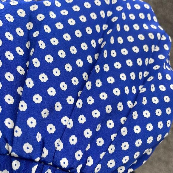 Royal Blue with White Floral Pattern Skirt - Picture 5 of 5
